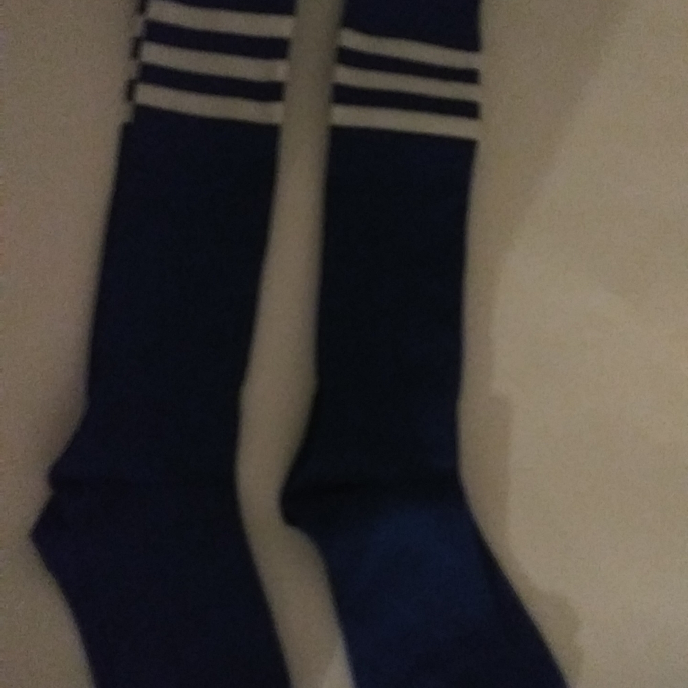 Six pairs of youth athletic socks